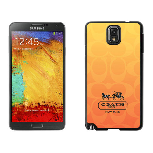 Coach In Signature Orange Samsung Note 3 Cases DSF | Women